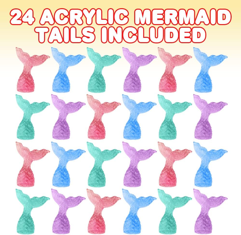 Acrylic Mermaid Tail Cake & Cupcake Toppers