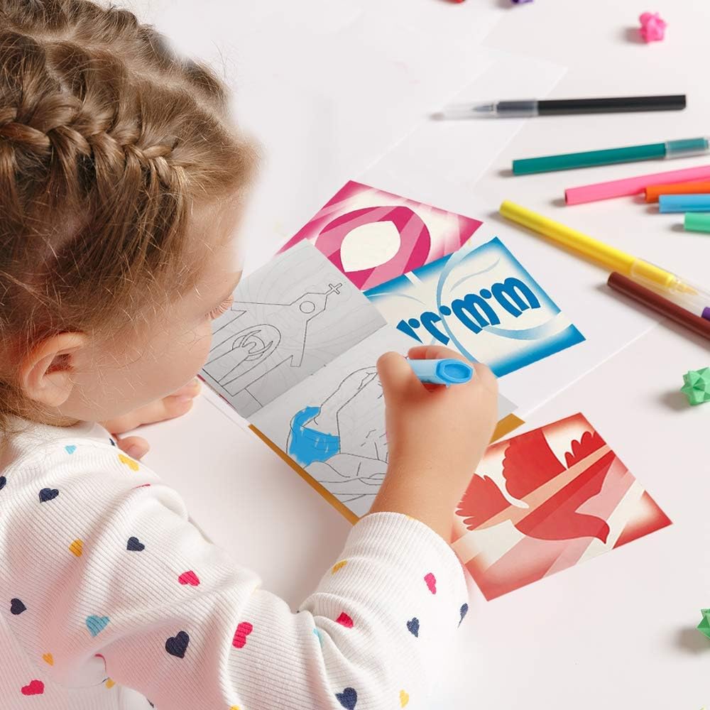 Religious Coloring Books - Pack of 12-8 Paged Assorted Mini Color Booklets, Fun Goodie Bag Fillers, Birthday Party Favors and Activities for Boys and Girls