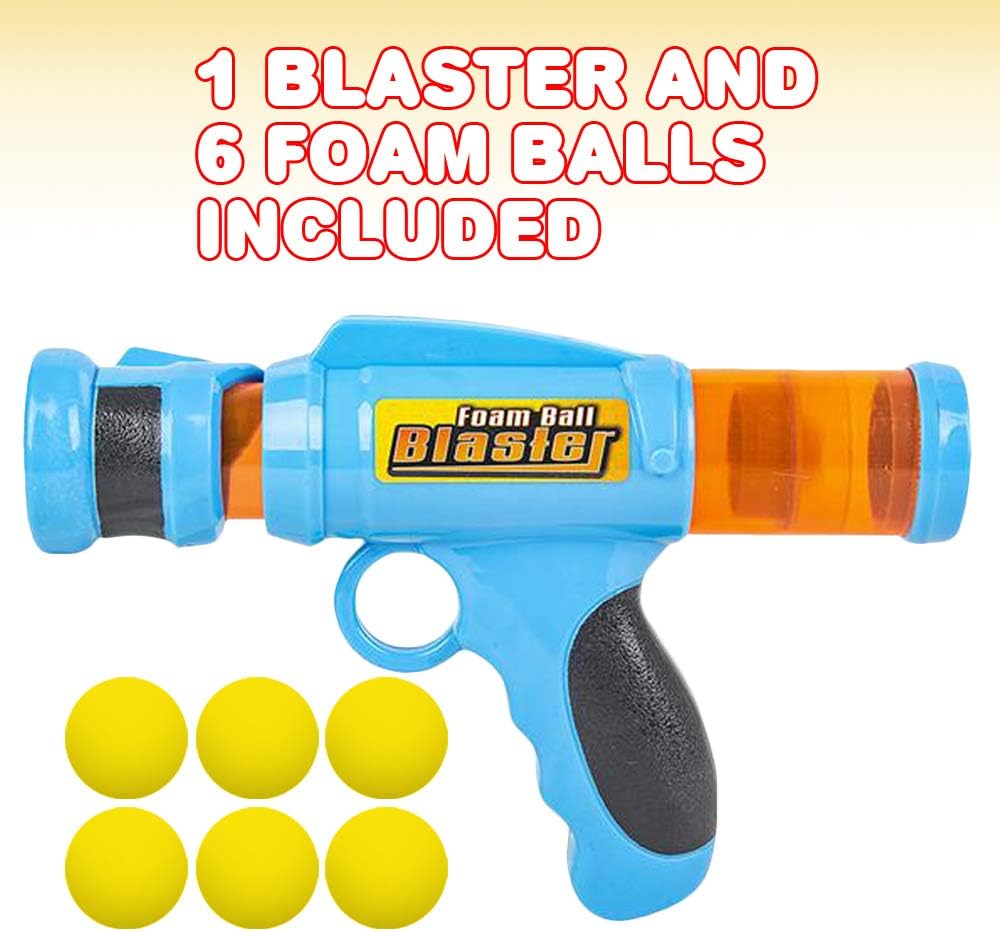 ArtCreativity Foam Ball Launcher with 6 Balls, Pump Action Shooting Toy Blaster for Kids, Outdoor Summer Fun, Fetch Toy for Dogs, Best Holiday or Birthday Gift for Boys and Girls