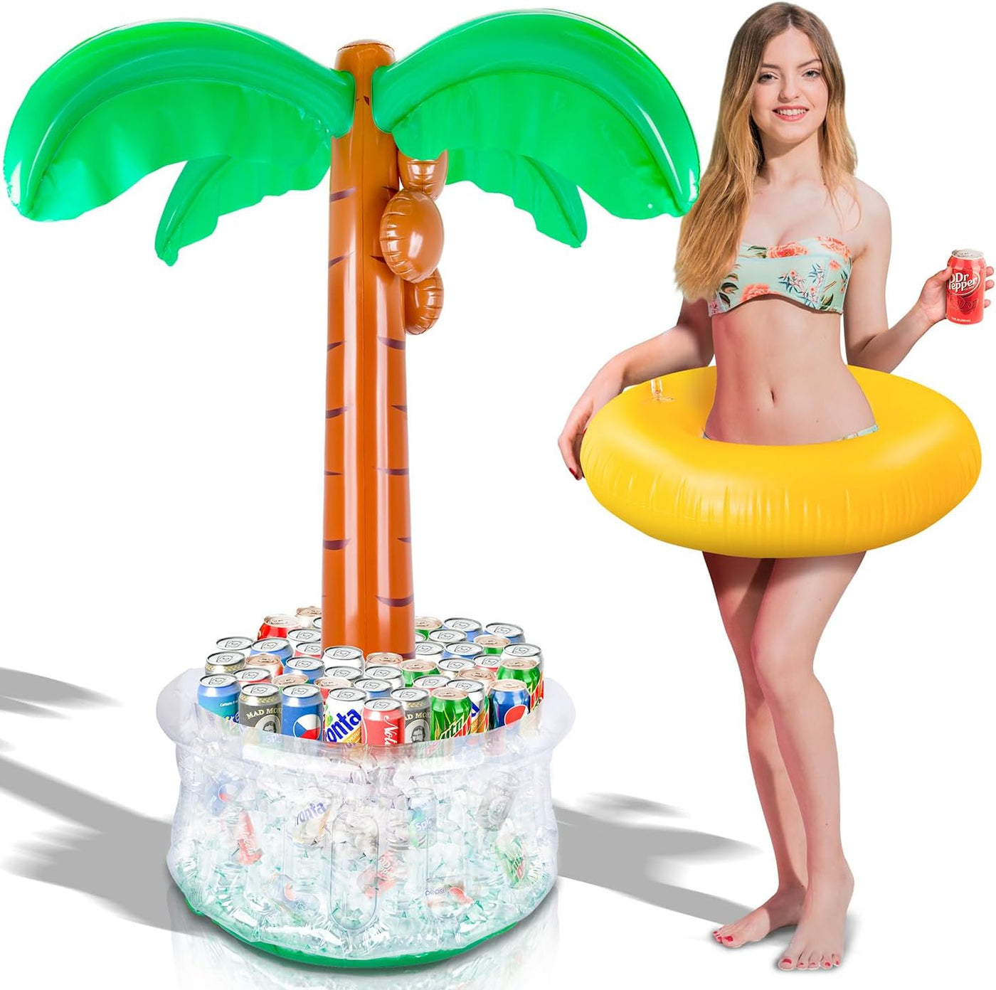 Palm Tree Inflatable Cooler