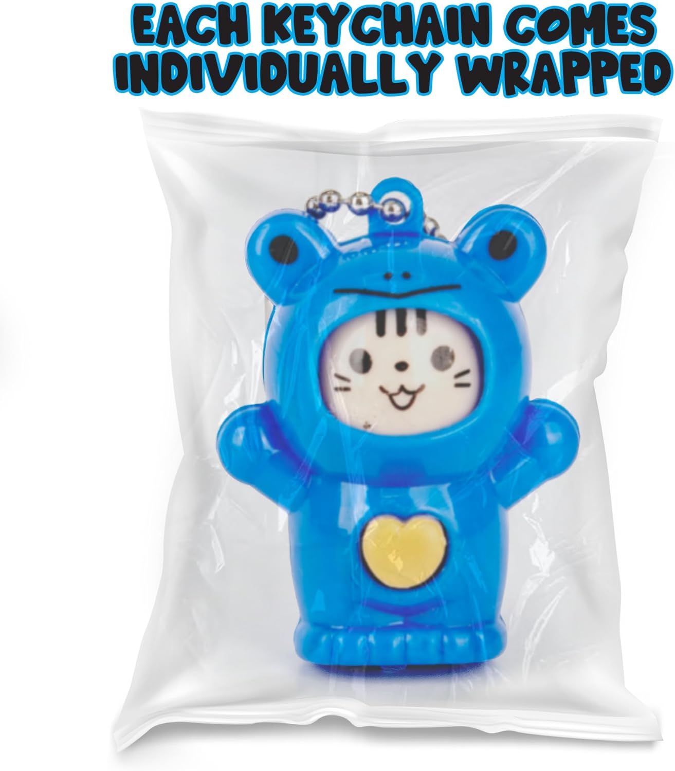 Face Changing Animal Keychains for Kids - Set of 12