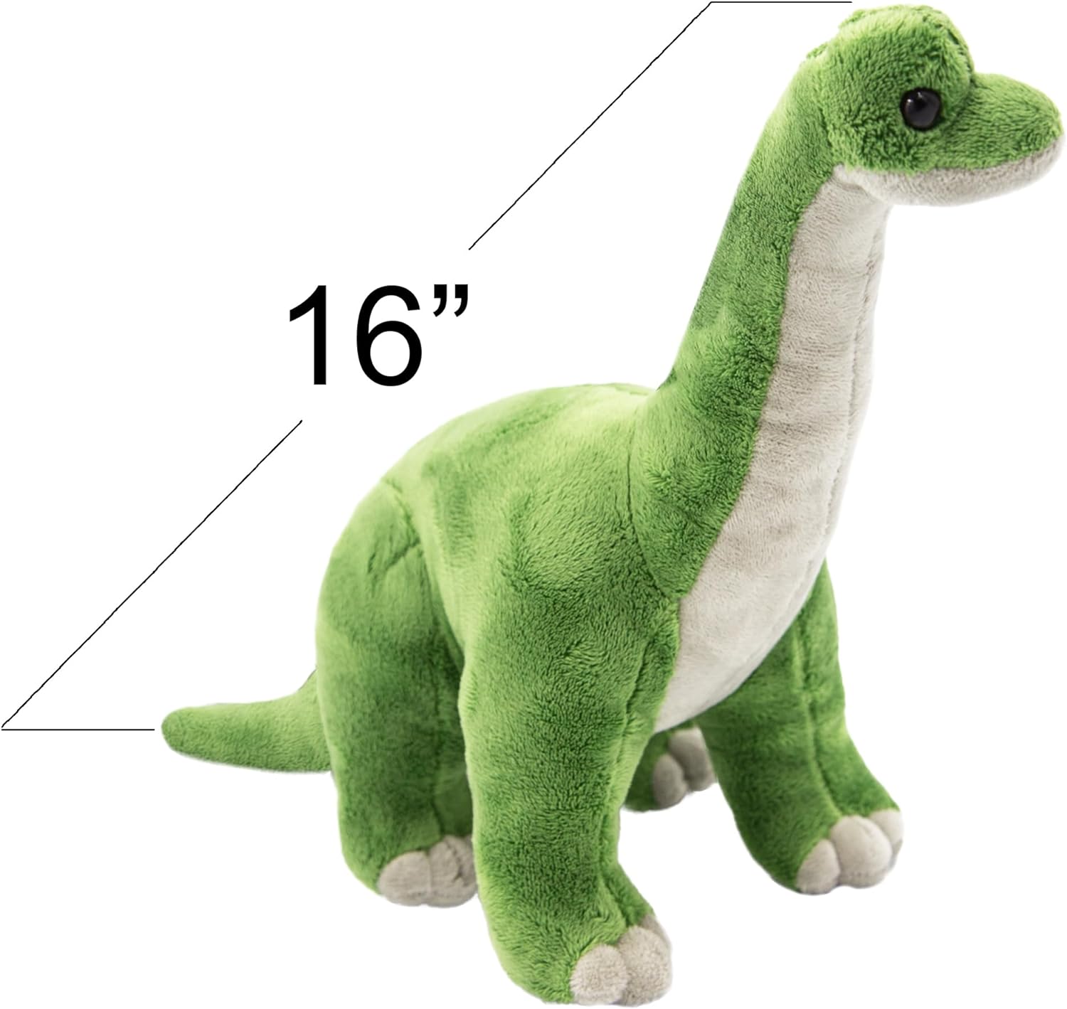 ArtCreativity Big Cozy Plush Brachiosaurus Dinosaur - Soft and Cuddly Stuffed Animal Pillow - Cute Standing Design - Nursery Decoration idea - Great Gift for Boys, Girls, Toddlers, Babies