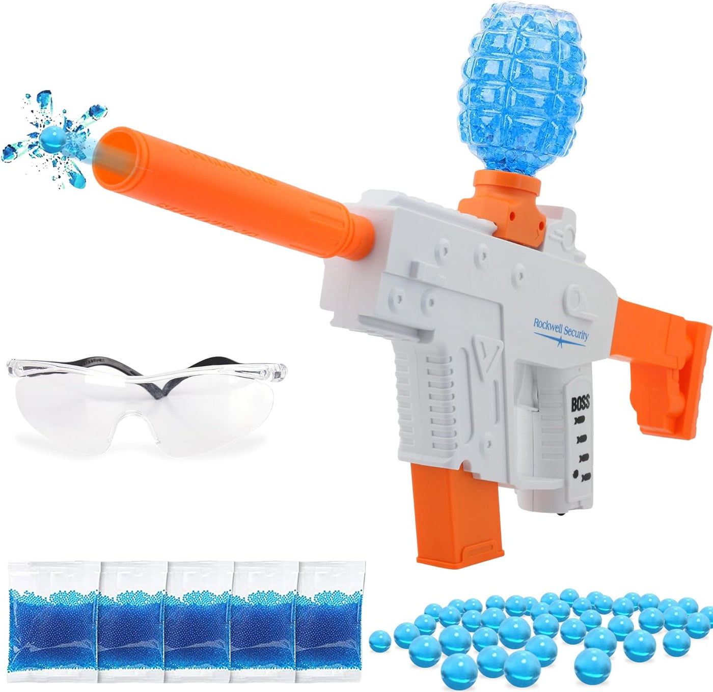 Electric Gel Ball Blaster Gun - Water Gel Blaster Gun with Water Beads, Automatic Gellyball Gun for Outdoor Summer Activities for Boys and Girls