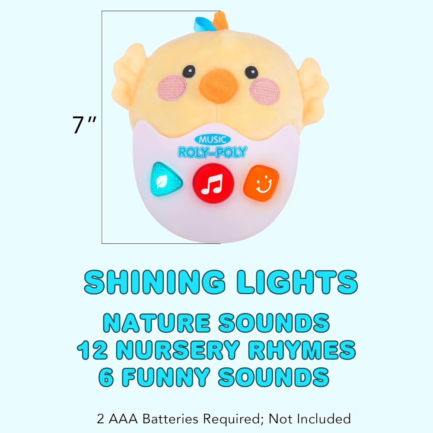 Light Up Tummy Time Wobble Toy