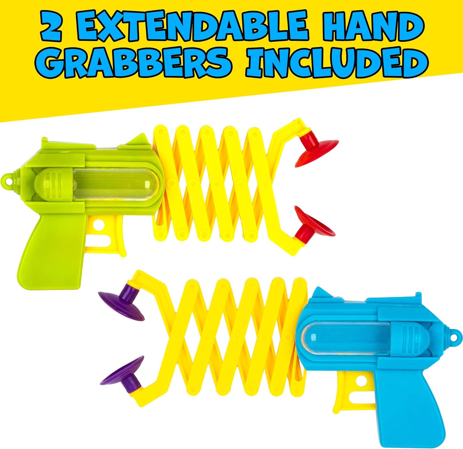 ArtCreativity Extendable Arm Grabber Toys, Set of 2, Toy Reacher for Kids in Vibrant Colors, Picker Up Grabber for Boys and Girls, Improve Motor Skills with These Robot Arm Toys