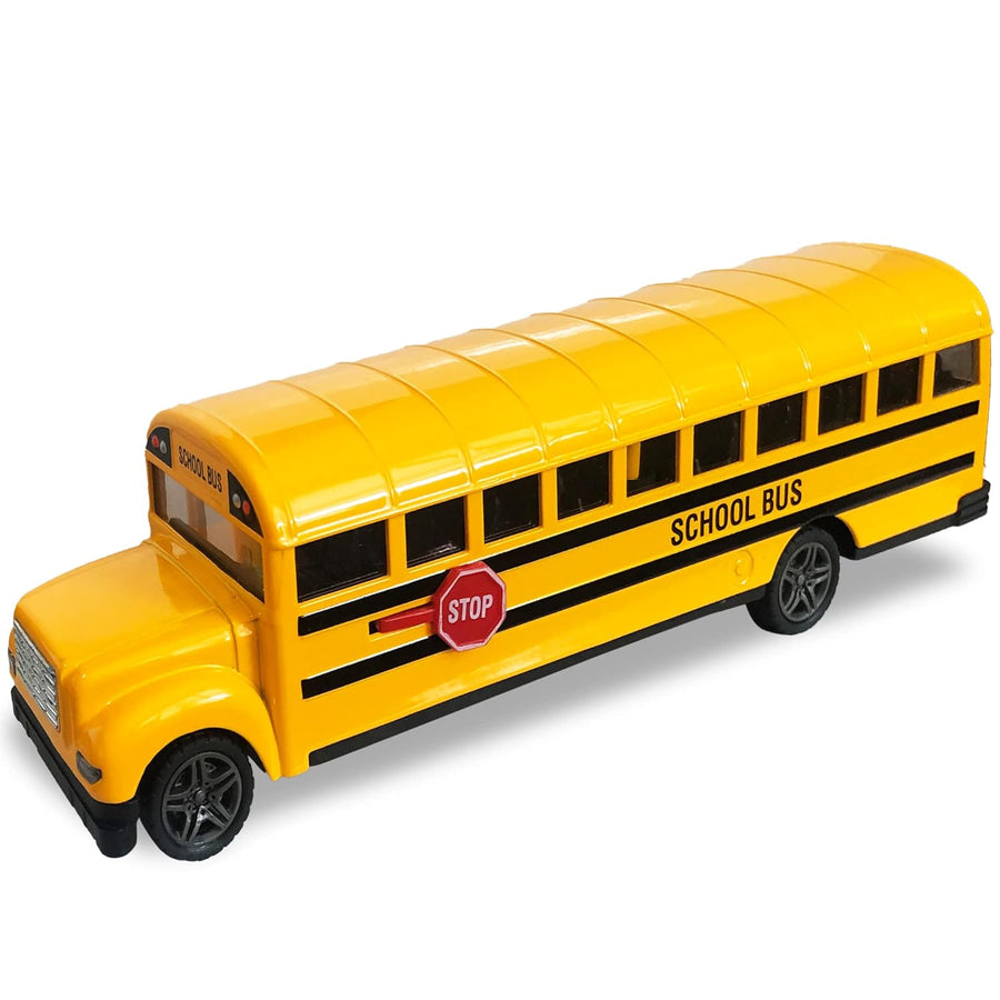 Diecast Yellow School Bus Toy for Kids
