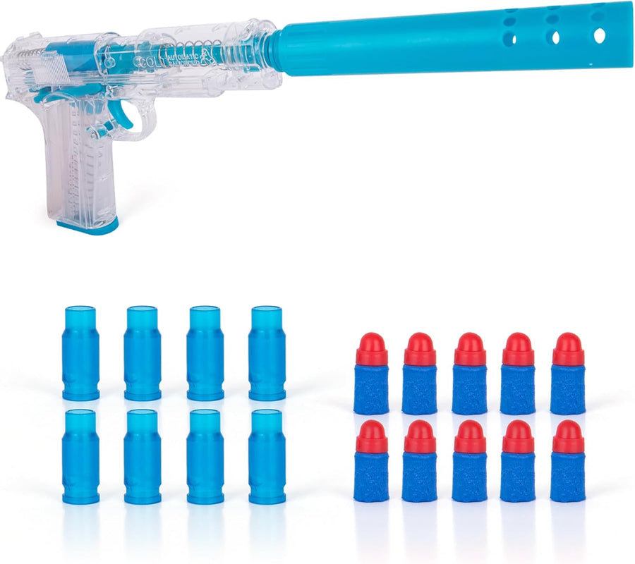 Glowing Toy Pistol with Ejecting Shells