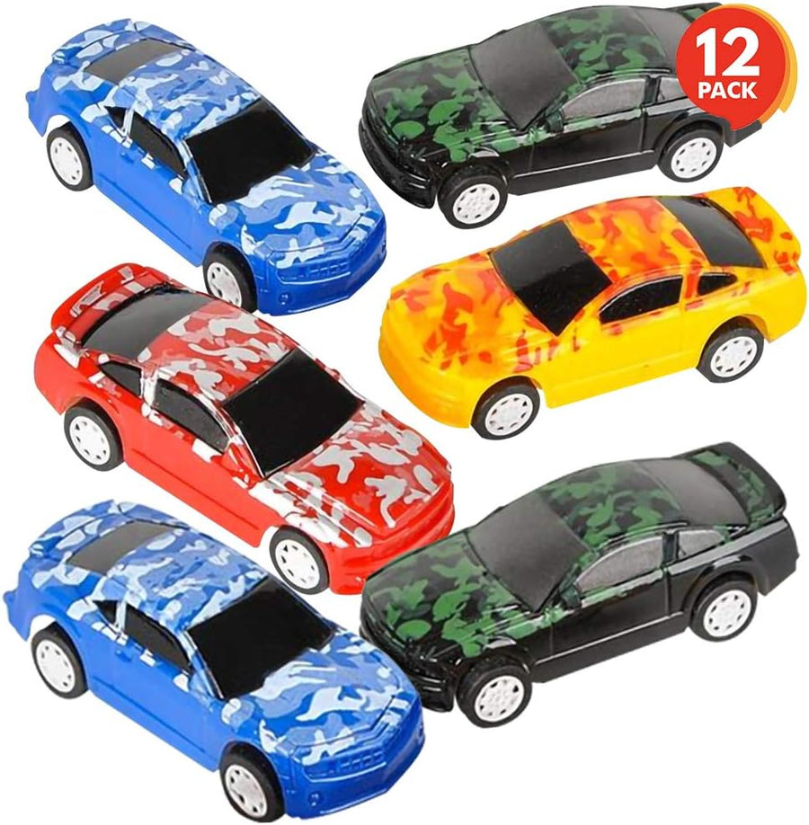 3.25 Inch Pull Back Toy Cars for Kids, Set of 12