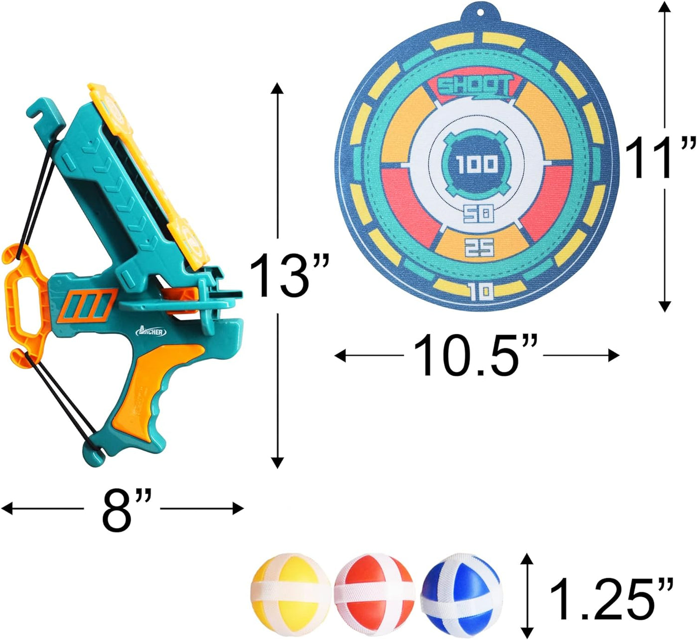 Bow and Arrow for Kids 8,9,10,11,12,13,14, Kids Darts Board Set, Velcro Dart Board with Balls for Kids - Outdoor and Indoor Sports Games for Kids, Christmas, Birthday Gift in Colorful Gift Box