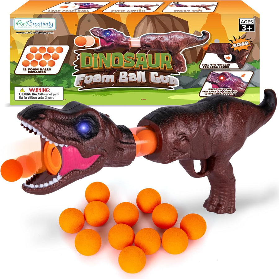 LED Dinosaur Foam Blaster Gun