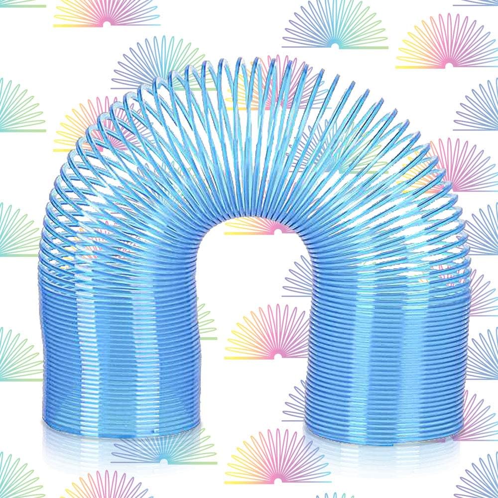 ArtCreativity Extra-Long Neon Mini Coil Springs- 12 Pack- 4 Inch Colorful Plastic Coil Spring Set- Fun Birthday Party Favors for Kids, Cute Prize, Goody Bag Fillers, Stocking Stuffers, Novelty Gift