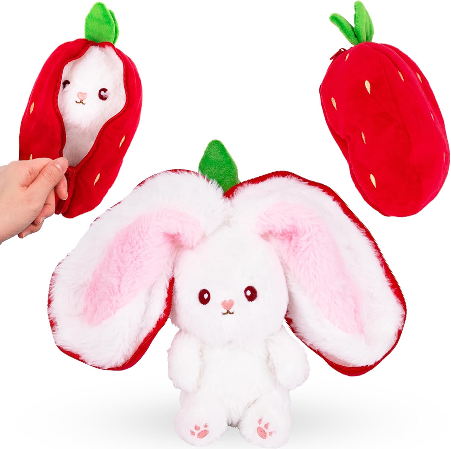 Strawberry Easter Bunny Plush Toy