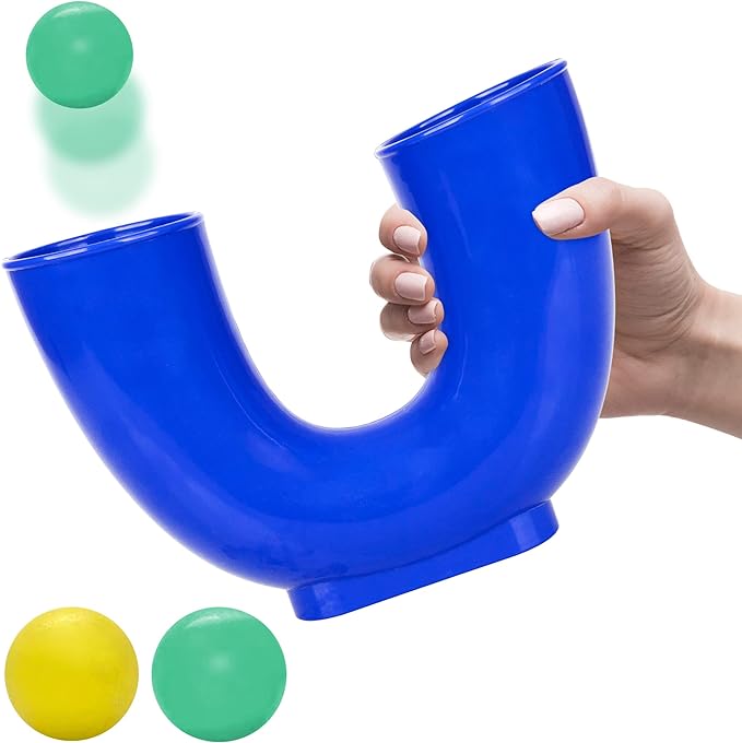ArtCreativity U Tube Juggling Game for Kids and Adults - Juggle Set with Loop Tube and 2 Balls - Indoor and Outdoor Toys for Kids - Skill Game Toy Develops Motor Skills & Juggling Skills