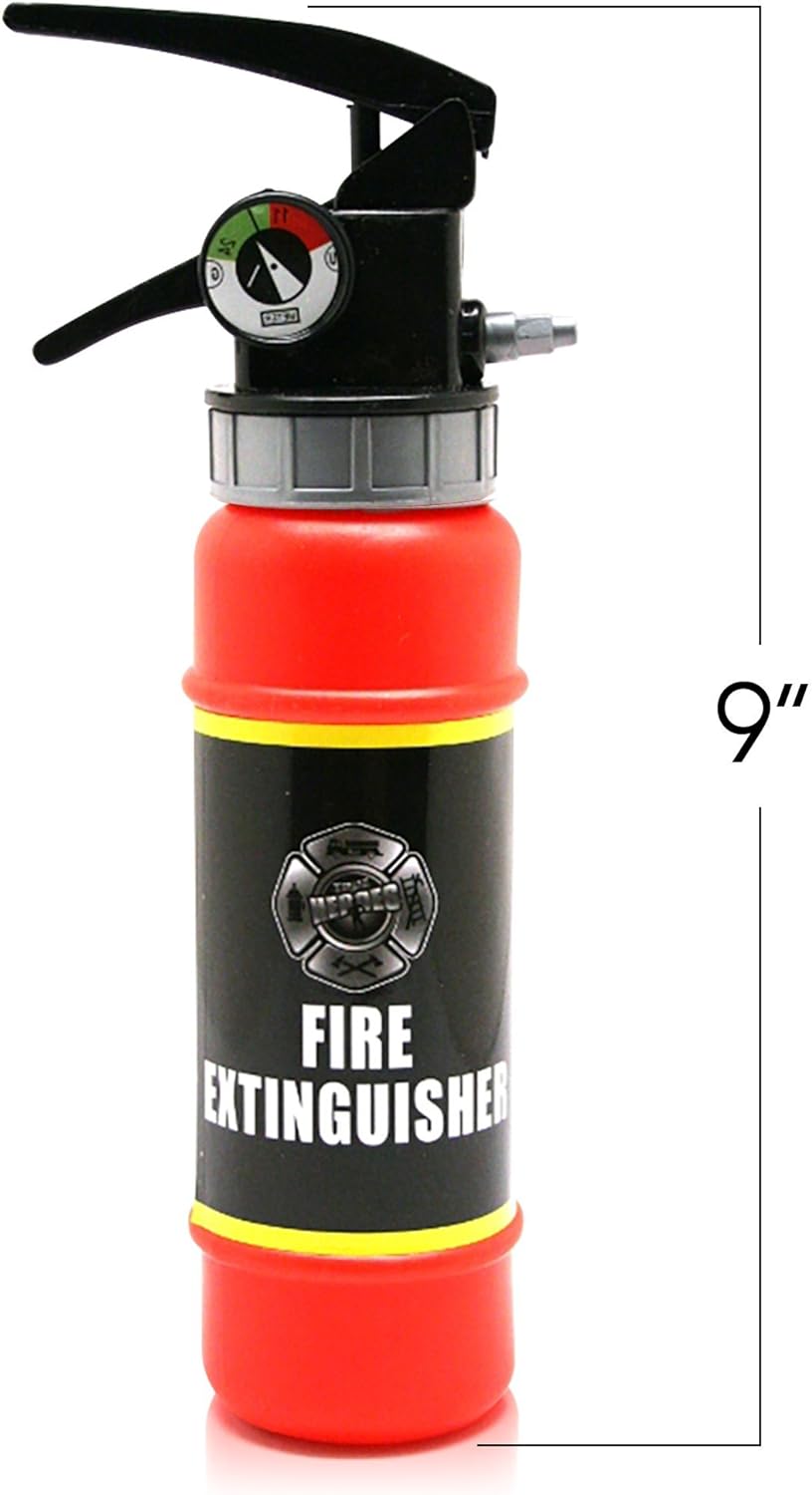 ArtCreativity Fire Extinguisher Squirter Toy - Pack of 2-9 Inch Water Extinguisher with Realistic Design - Fun Outdoor Summer Toy for Boys and Girls - Great Fireman Toy for Kids, Novelty Gag Gift