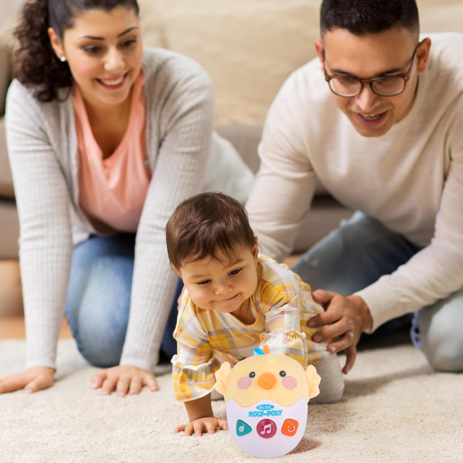 Light Up Tummy Time Wobble Toy