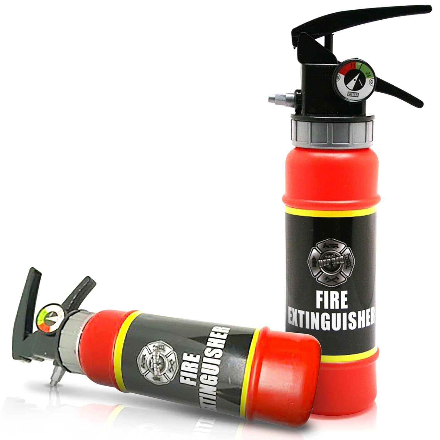 ArtCreativity Fire Extinguisher Squirter Toy - Pack of 2-9 Inch Water Extinguisher with Realistic Design - Fun Outdoor Summer Toy for Boys and Girls - Great Fireman Toy for Kids, Novelty Gag Gift