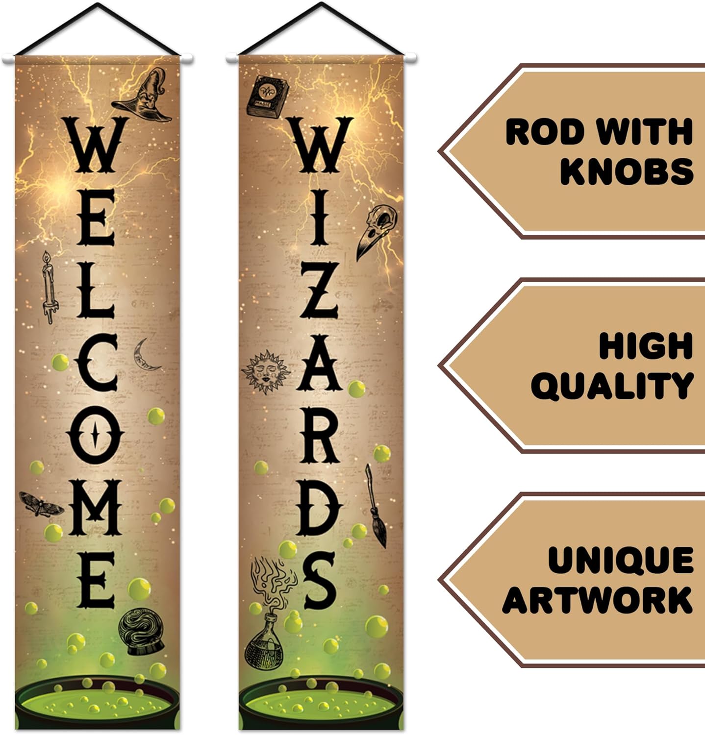 Welcome Wizards Door Banner