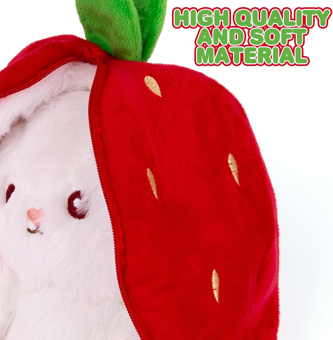 Strawberry Easter Bunny Plush Toy