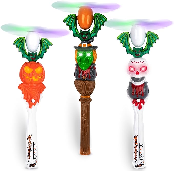 Light Up Halloween Spinner Wands with Sounds