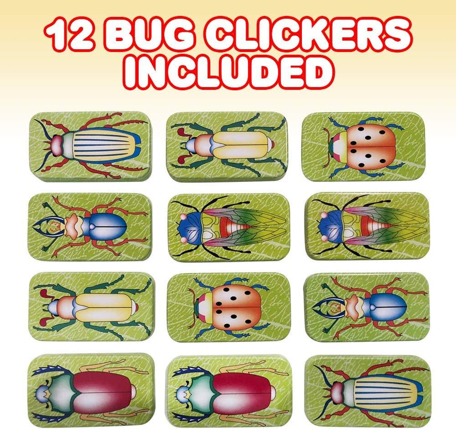 Bug Clickers for Kids, Set of 12