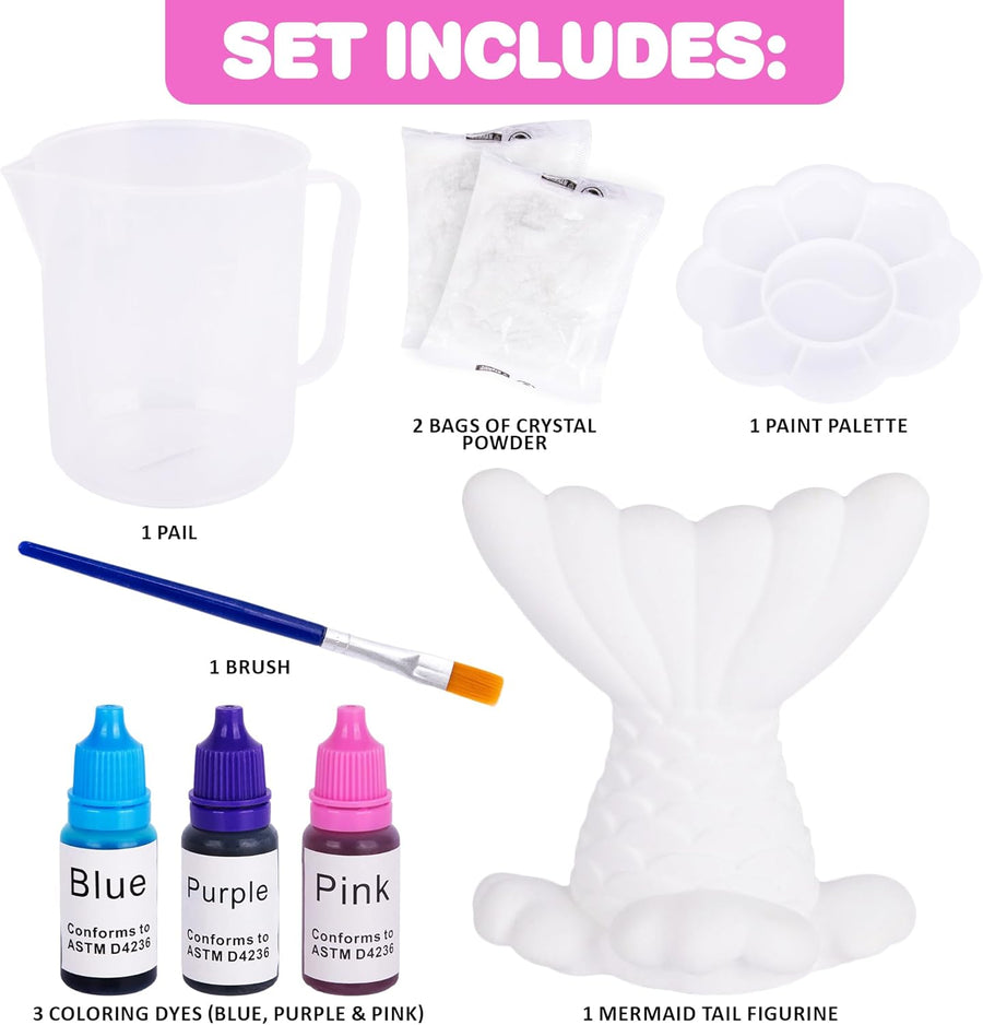 Mermaid Tail Crystal Growing Kit