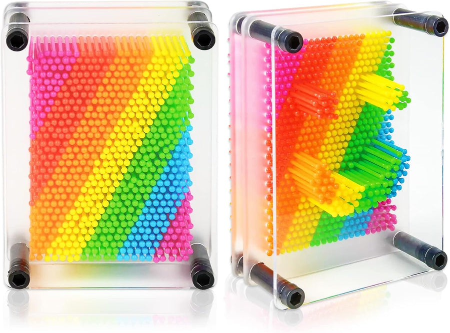 Rainbow 3D Pin Art Game - Set of 2