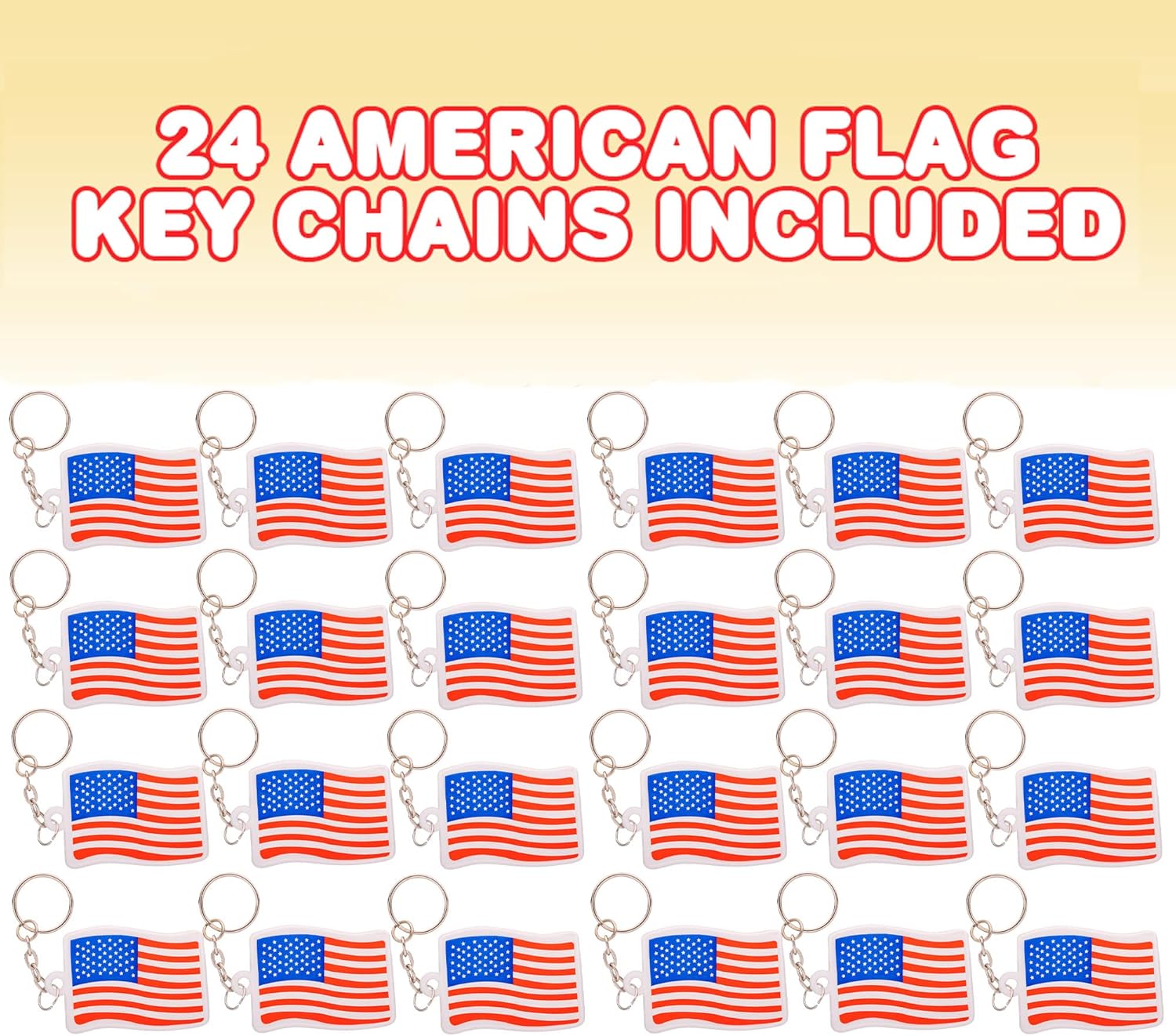 American Flag Keychains