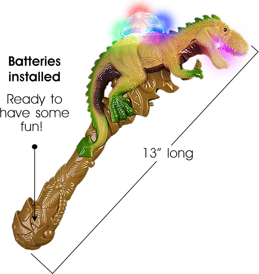 T-Rex LED Light Up Dinosaur Wand Growling Sound Effects