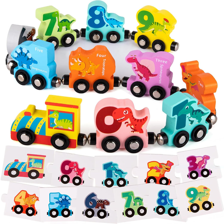 Wooden Dinosaur Train Counting Set