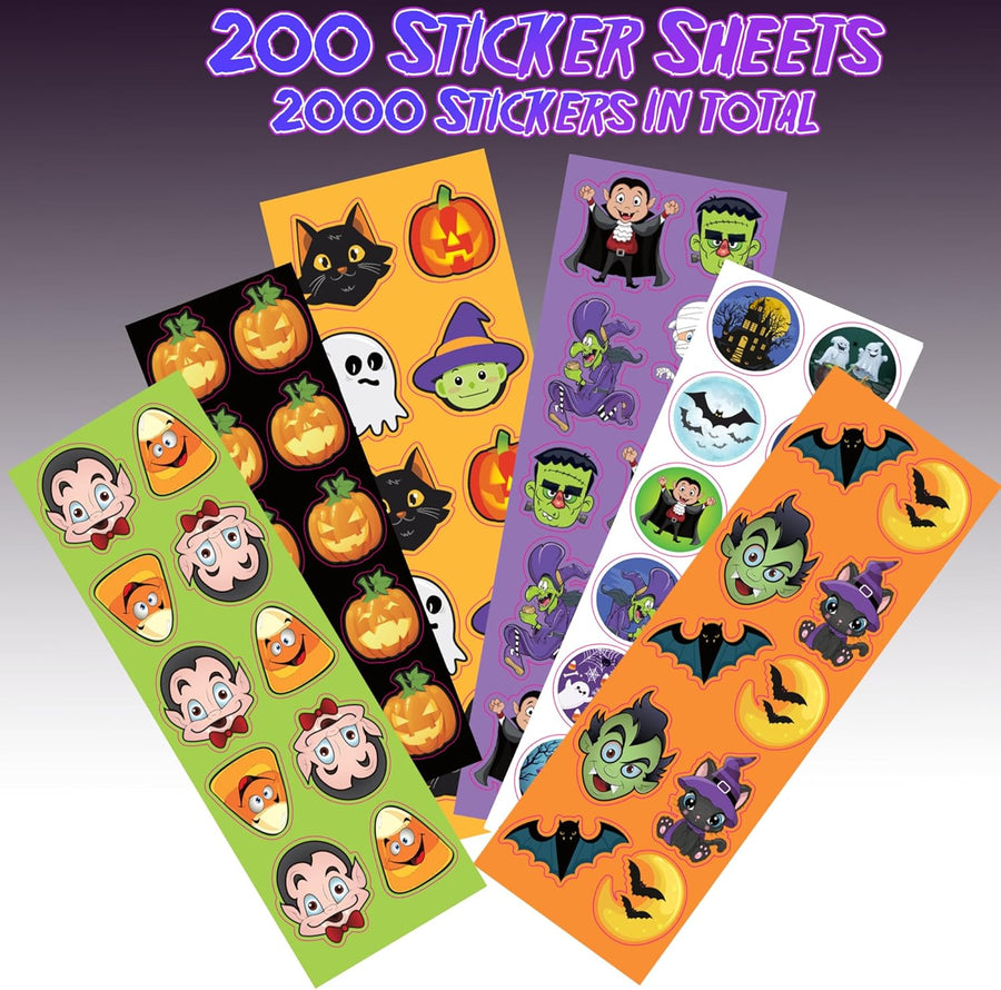 Assorted Halloween Stickers for Kids - 2 Pack