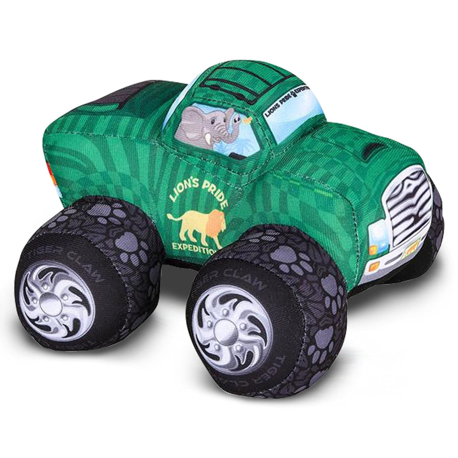 ArtCreativity Plush Monster Truck Safari Design - 8 Inch Big Stuffed Monster Truck - Cool Animal-Themed Design - Soft and Cuddly Toys for Little Boys, Girls, Baby, Toddlers - Great Gift Idea