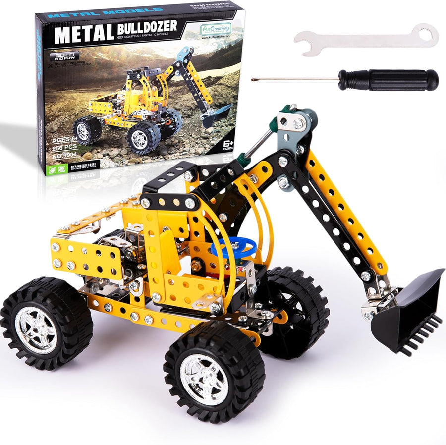 Metal Excavator Toy Building Kit