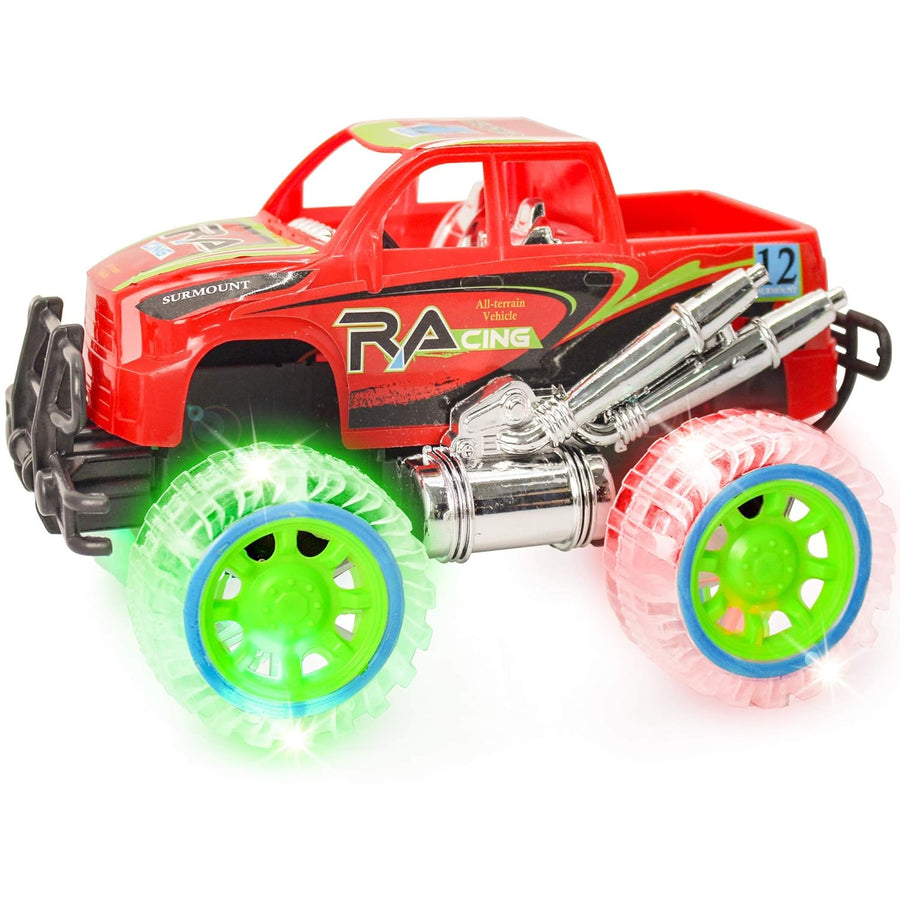 Light-Up Red Monster Truck with Sounds, 9 Inch
