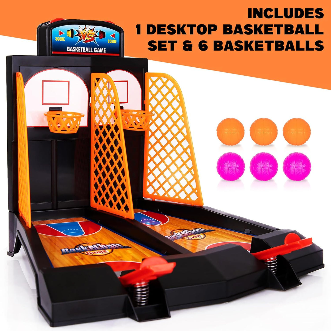 ArtCreativity Mini Basketball Game, Basketball Toys, Tabletop Basketball Games for Kids and Adults, Desk Games for Office, Best Basketball Gifts Idea for Boys, Girls, and Adults