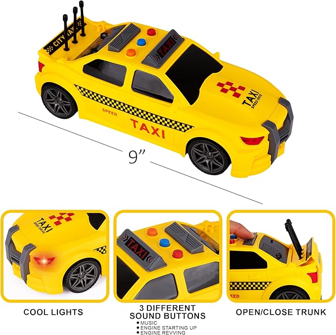 Yellow Taxi Cab Toy
