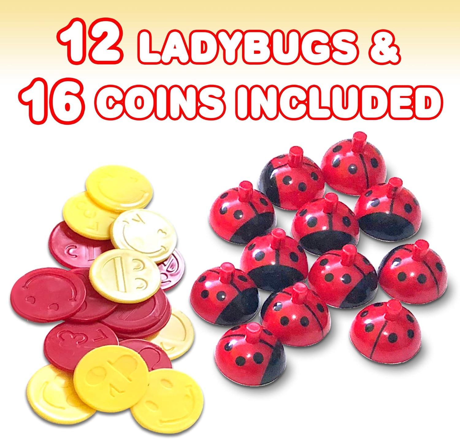 Ladybug Memory Matching Game for Kids- Fun Educational Learning Toy with 8 Match Games- Teaches Memory, Alphabets, Numbers, Colors and More- for Boys, Girls, Preschoolers