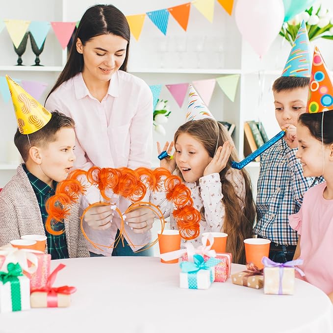 Orange Ponytail Headbands for Kids