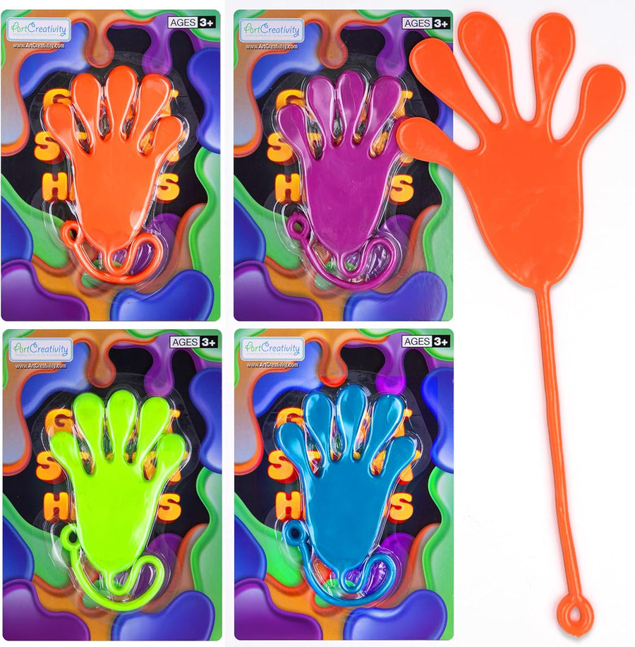 Giant Sticky Hands for Kids - Set of 4 Big Stick Hands