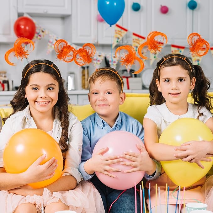 Orange Ponytail Headbands for Kids