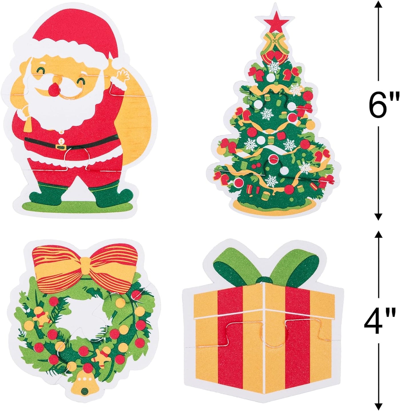 ArtCreativity Christmas Puzzle Toys for Babies - 9 Puzzles - EVA Christmas Baby Puzzle Toys for Infants That Float in Water - 9 Kids Christmas Puzzle Designs - Holiday Stocking Stuffers