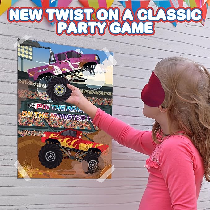 Pin The Wheels on The Monster Truck