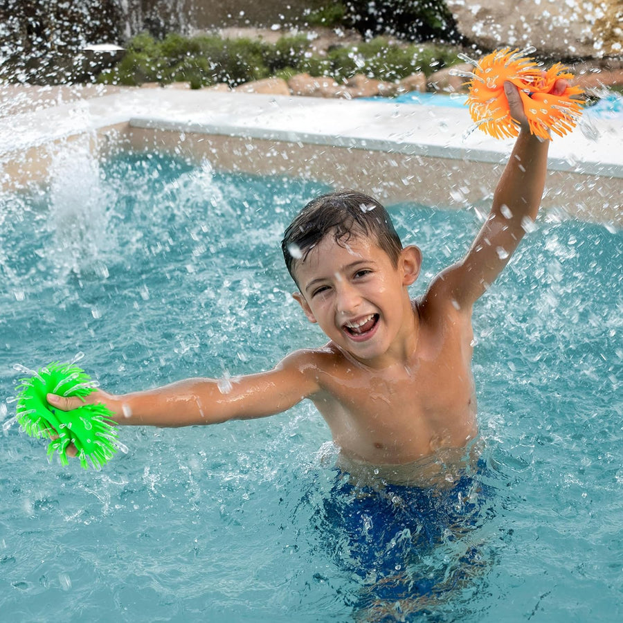Splash Water Flying Disc Toys, Set of 3, Water Splashing Frisbee for Kids in 3 Bright Colors, Backyard Games and Outdoor Summer Toys, Water Toys for Kids and Adults