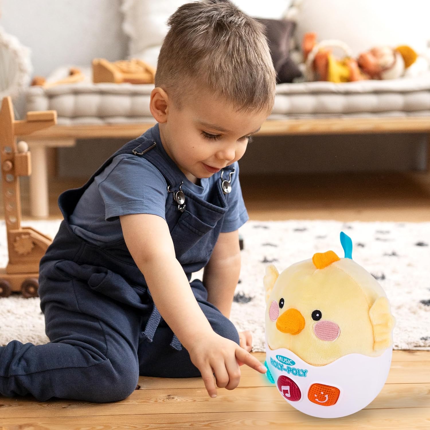 Light Up Tummy Time Wobble Toy