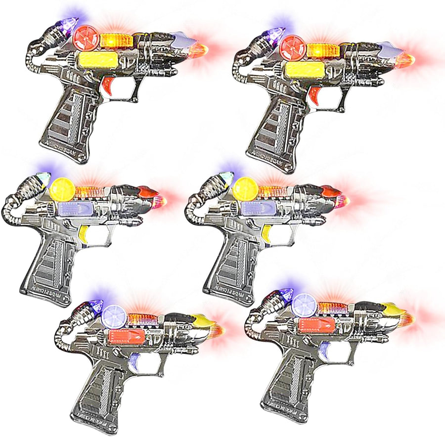 Ranger Hand-Gun Toy Set with Flashing Lights and Sounds by ArtCreativity, 6 Cool Futuristic Handguns, Pretend Play Toy Gun, Great Party Favor - Gift for Boys and Girls, Batteries Included