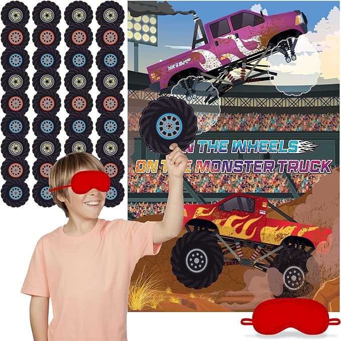 Pin The Wheels on The Monster Truck