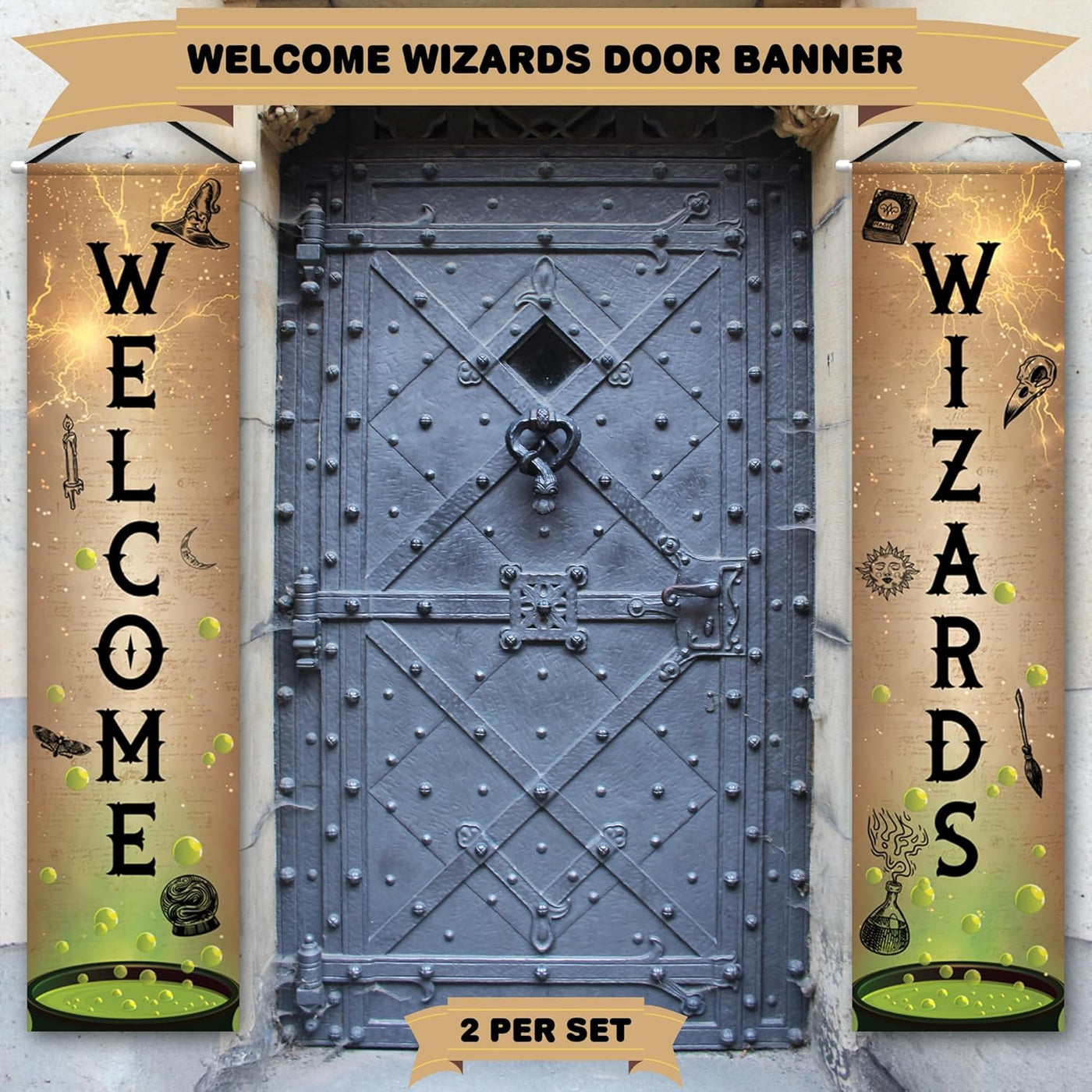 Welcome Wizards Door Banner