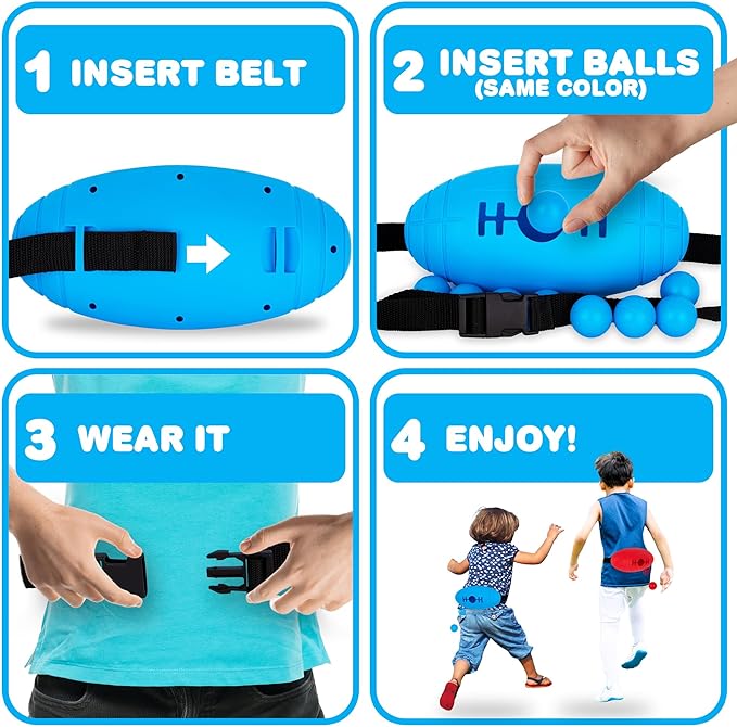 Gamie Shaking Swing Balls Game - Complete Kids Outdoor Game Set With 2 Containers and 24 Balls