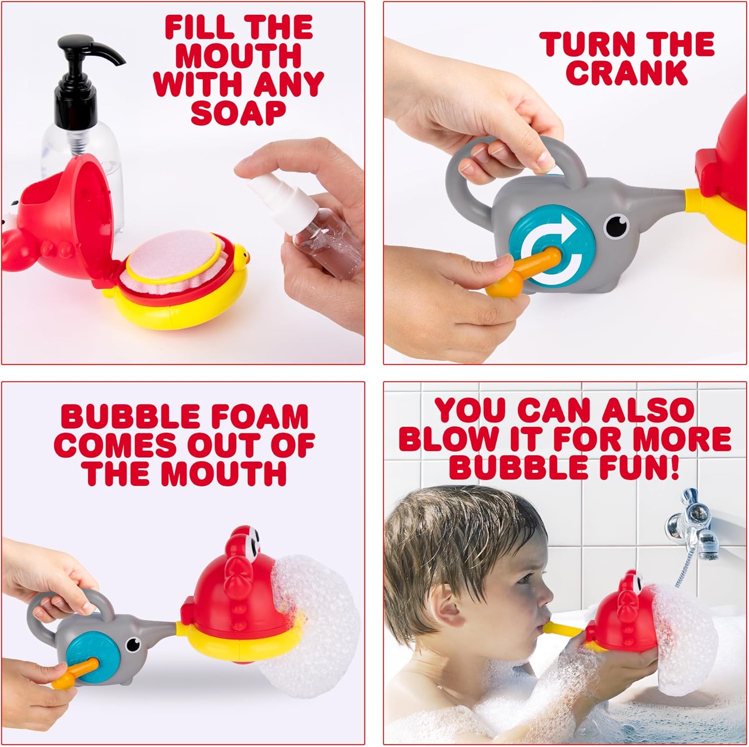 Crab Bubble Machine Bath Toy