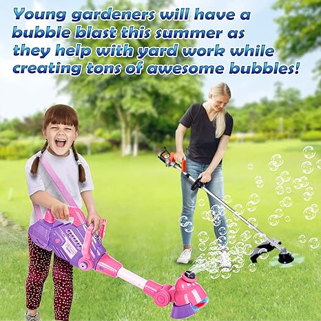 Bubble String Trimmer Kids Bubble Blower Machine with Bubble Solution Included
