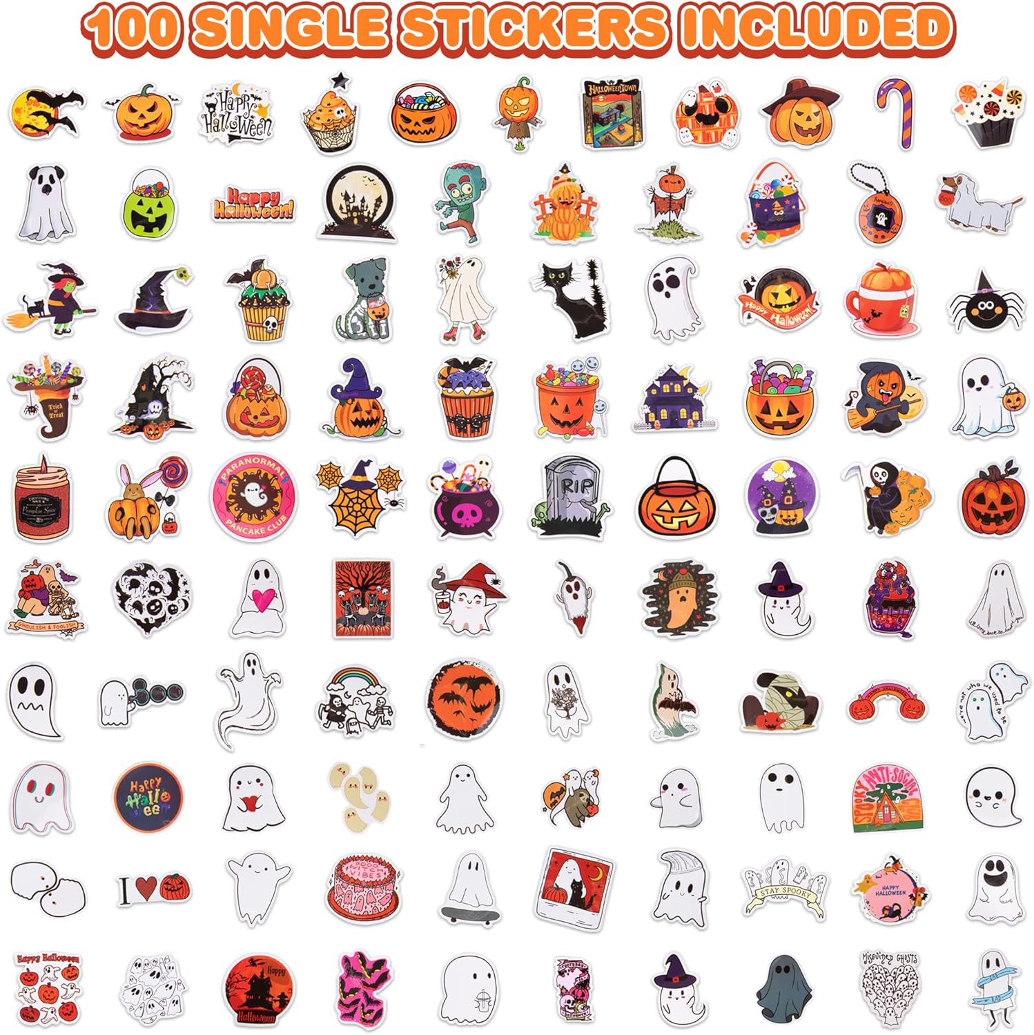 Halloween Stickers 100 Pack